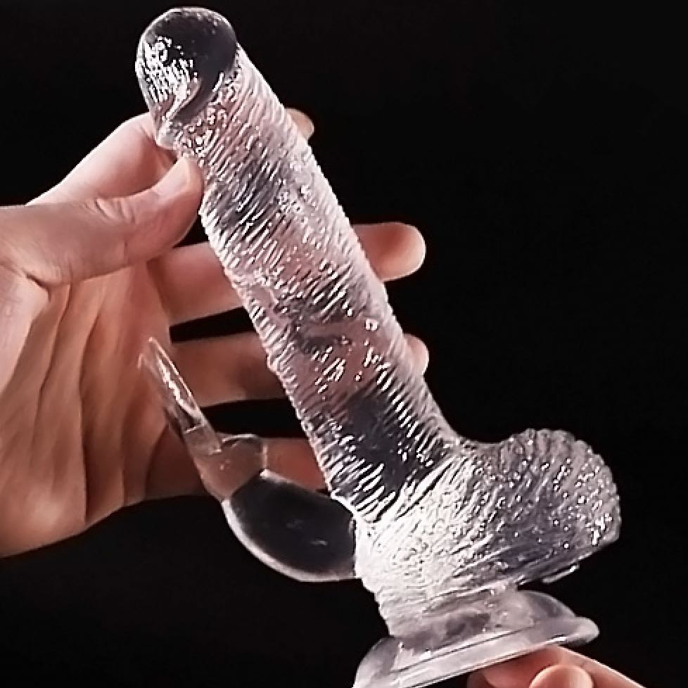 Transparent dildo TPE material - TSJ