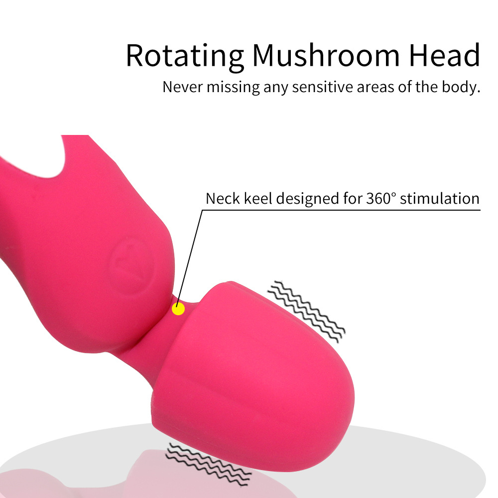 mushroom head masturbating mini vibrator