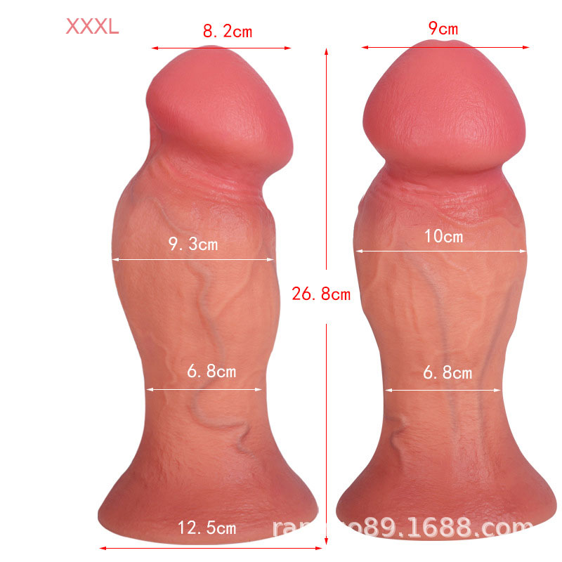 Realistic Thick Huge Mushroom Head Dildo Remote control vibration