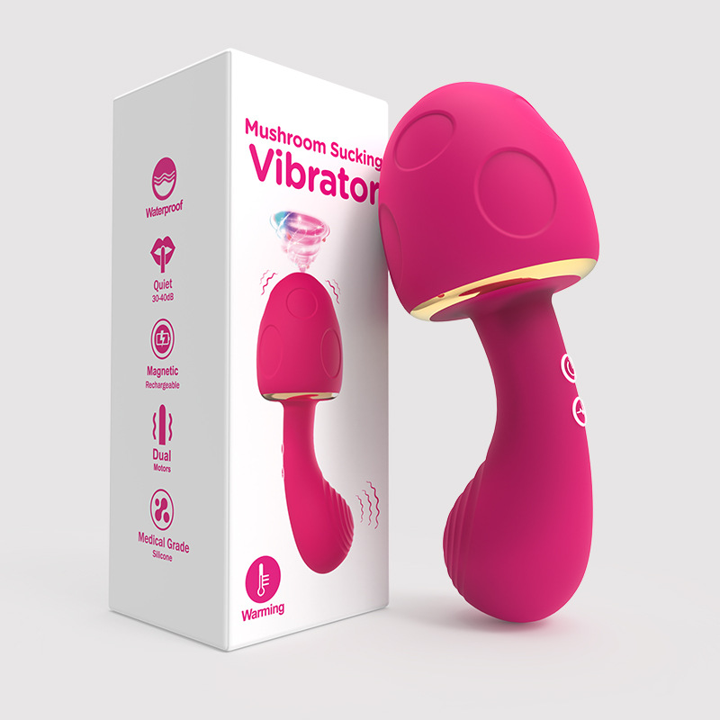 Mushroom Head Toy Female Masturbator Heating and Vibration