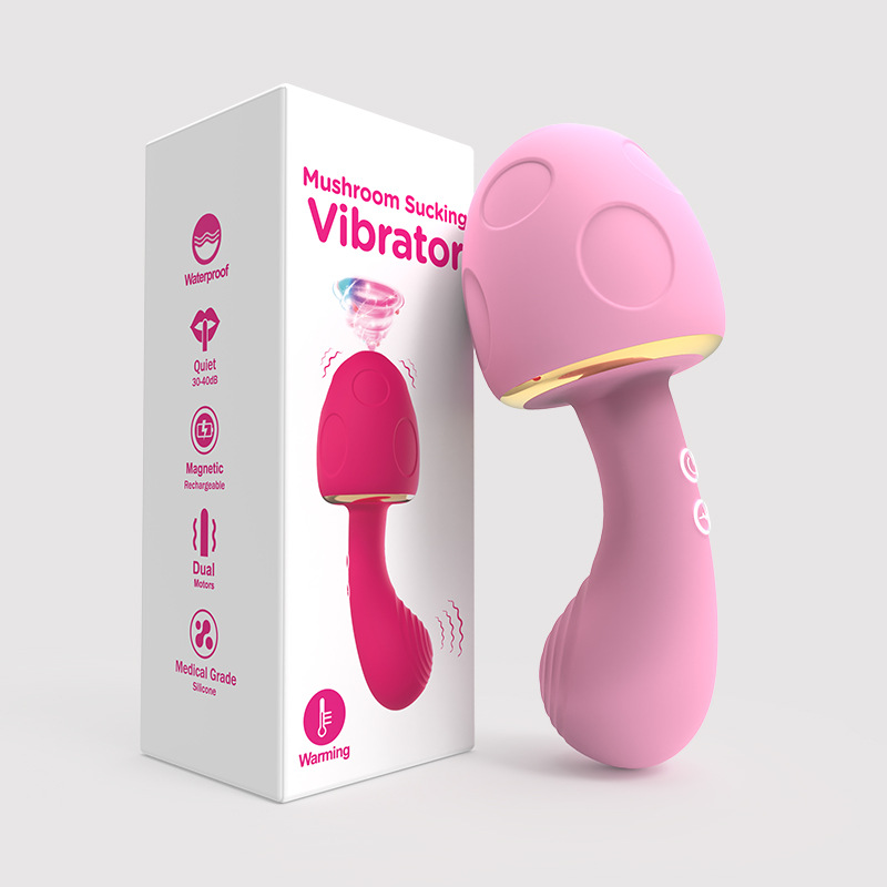 Mushroom Head Toy Female Masturbator Heating and Vibration