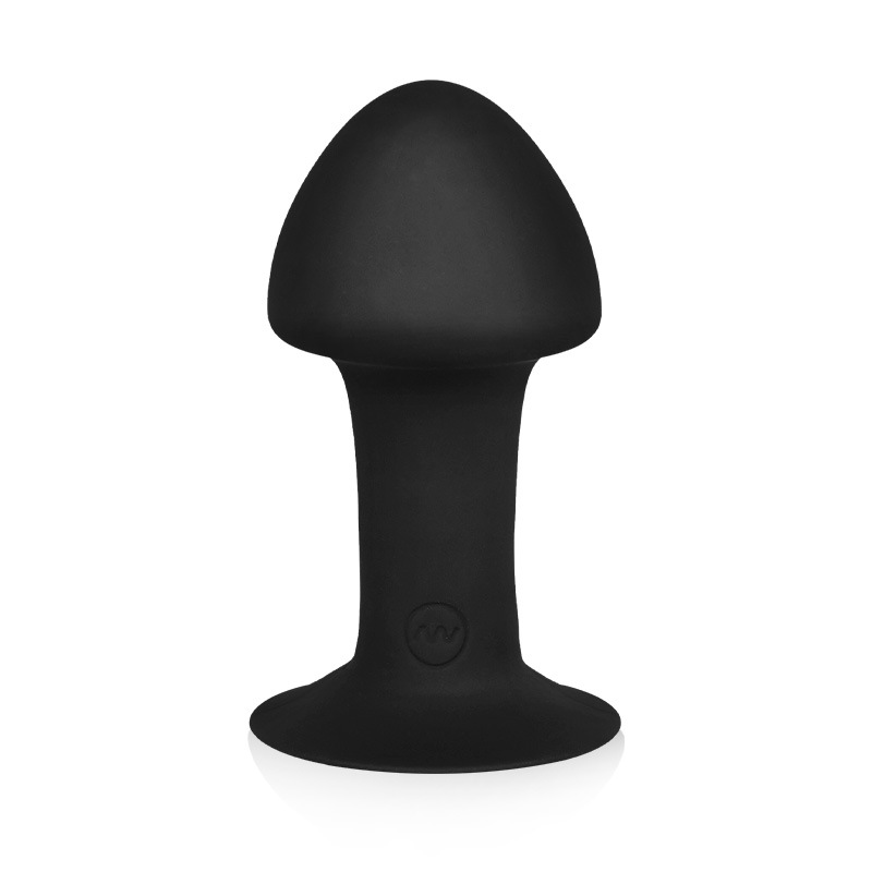 Remote control mushroom head anal plug