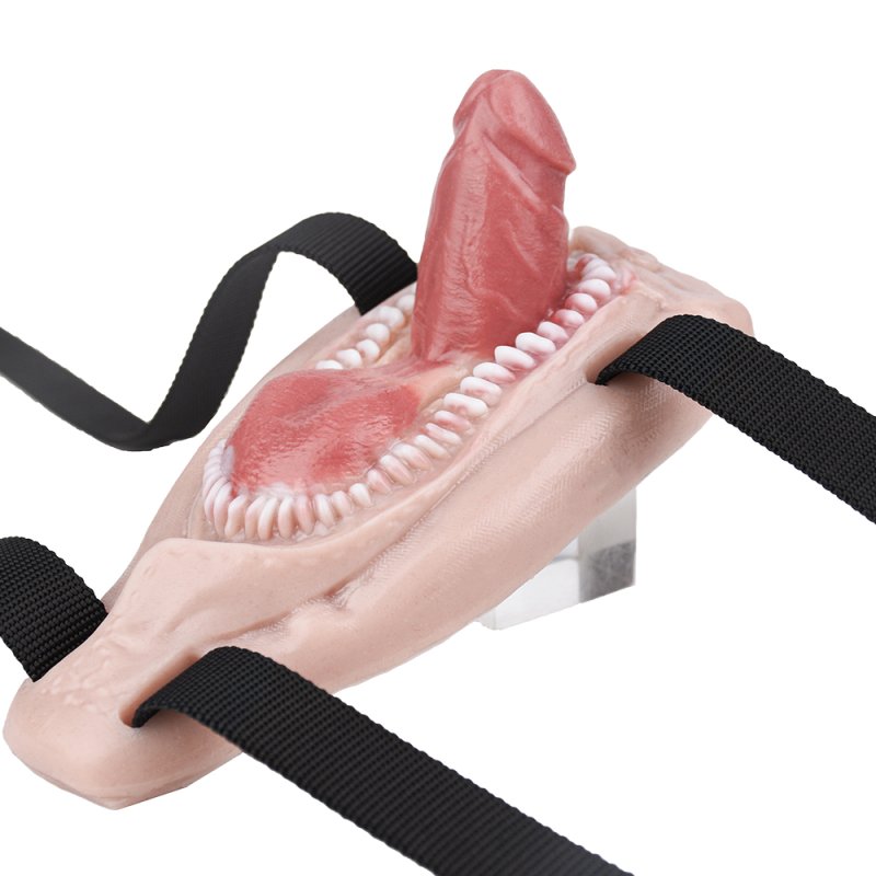 Strap On Dildo Sex Grinder with Teeth